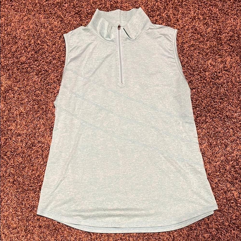 Light Blue Sleeveless Women's Top